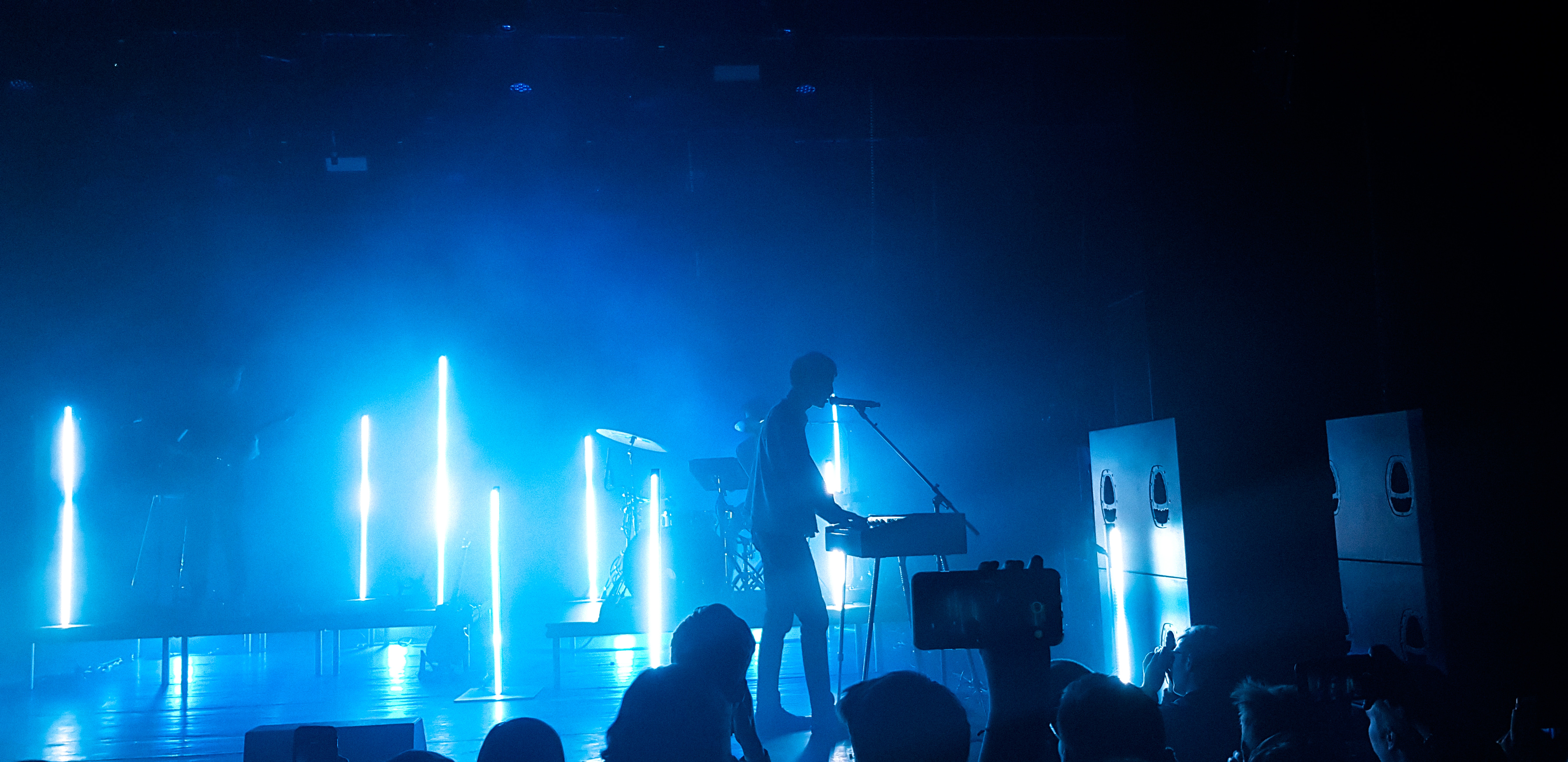 keyboardist performing on stage
